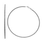 Simply Vera Vera Wang Snake Chain Nickel Free Hoop Earrings, Women's, Oxford