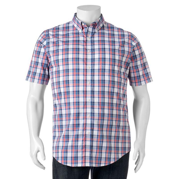 Big & Tall Croft & Barrow&reg; True Comfort Classic-fit Stretch Button-down Shirt, Men's, Size: Xxl Tall, Lt Orange