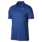 Men's Nike Dry Embossed Essential Regular-fit Golf Polo, Size: Large, Blue