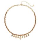 Lc Lauren Conrad Woven Geometric Stone Necklace, Women's, Multicolor