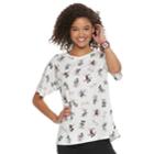 Disney's Mickey Mouse 90th Anniversary Juniors' Mickey Tee, Teens, Size: Small, White