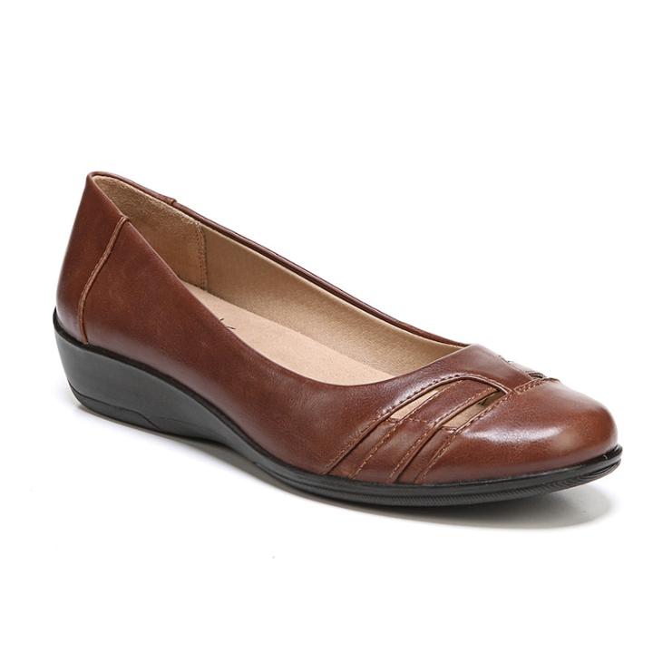 Lifestride Influx Women's Wedge Flats, Size: Medium (9.5), Brown