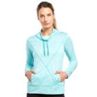 Women's Jockey Sport Fusion Terry Funnel Neck Top, Size: Small, Green
