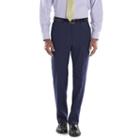 Men's Chaps Performance Classic-fit Wool-blend Comfort Stretch Flat-front Suit Pants, Size: 33x32, Blue (navy)