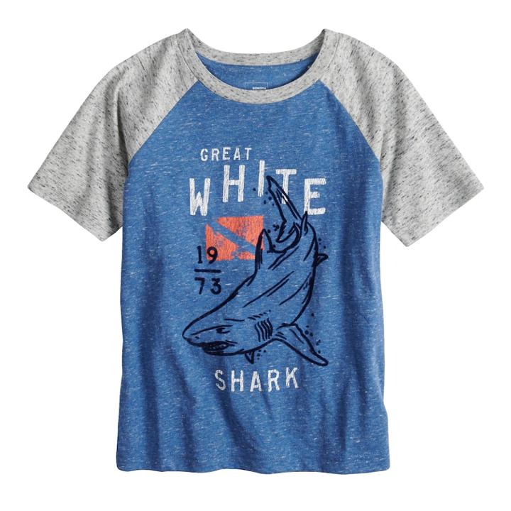 Boys 4-7x Sonoma Goods For Life&trade; Raglan Graphic Tee, Size: 7x, Blue