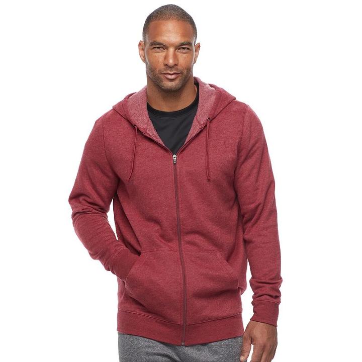 Big & Tall Tek Gear&reg; Ultra Soft Heathered Fleece Hoodie, Men's, Size: Xl Tall, Red