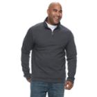Big & Tall Van Heusen Flex Classic-fit Quarter-zip Sweater, Men's, Size: Xl Tall, Grey