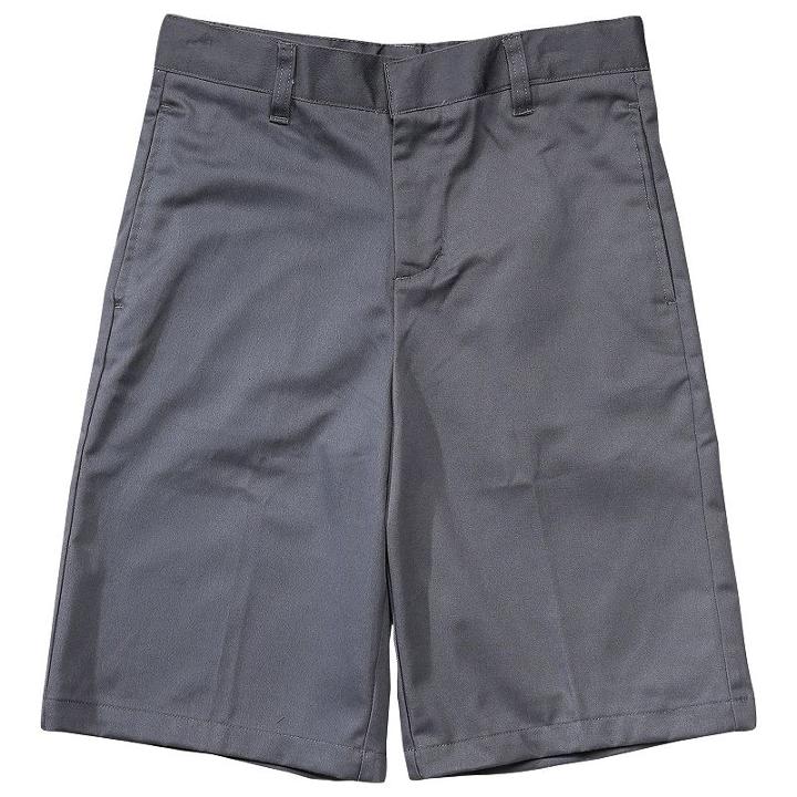 Boys 4-20 French Toast School Uniform Flat-front Adjustable-waist Shorts, Boy's, Size: 12, Light Grey
