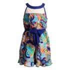 Girls 4-6x Youngland Floral Romper, Size: 6, Multi