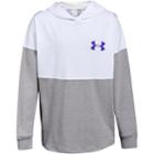 Girls 7-16 Under Armour Colorblock Wordmark Hooded Tee, Size: Medium, Med Grey
