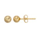 Primavera 24k Gold Over Silver Ball Stud Earrings, Women's