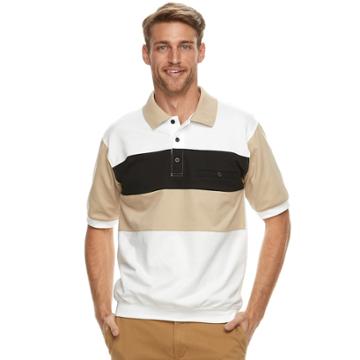 Men's Safe Harbor Banded-bottom Polo, Size: Xl, Lt Beige