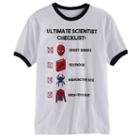 Boys 8-20 Marvel Spider-man Checklist Tee, Size: Medium, White Oth
