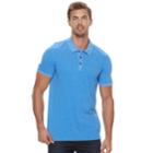 Men's Apt. 9&reg; Jaspe Stretch Polo, Size: Small, Med Blue
