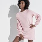 K/lab Bishop Sleeve Sweatshirt Dress, Girl's, Size: Small, Med Pink