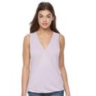 Juniors' Awake Surplice High-low Tank, Teens, Size: Large, Brt Blue