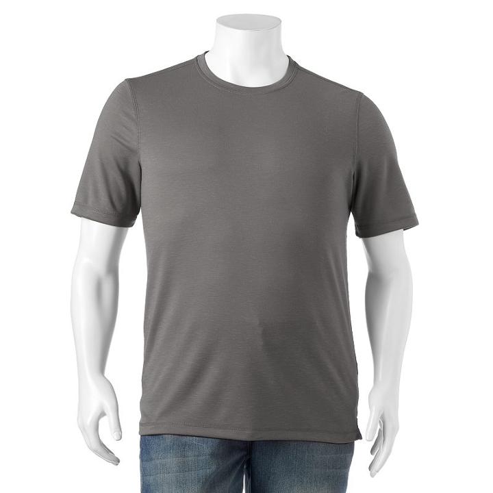 Big & Tall Croft & Barrow&reg; Island Tee, Men's, Size: Xl Tall, Grey