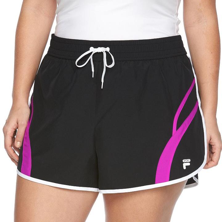 Plus Size Fila Sport&reg; Perfect Running Shorts, Women's, Size: 2xl, Black