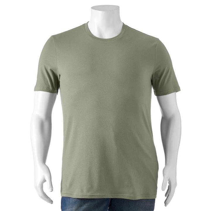 Big & Tall Sonoma Goods For Life&trade; Flexwear Tee, Men's, Size: Xxl Tall, Lt Green
