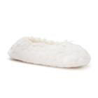 Women's Sonoma Goods For Life&trade; Textured Dot Fuzzy Babba Ballerina Slippers, Size: M-l, White Oth