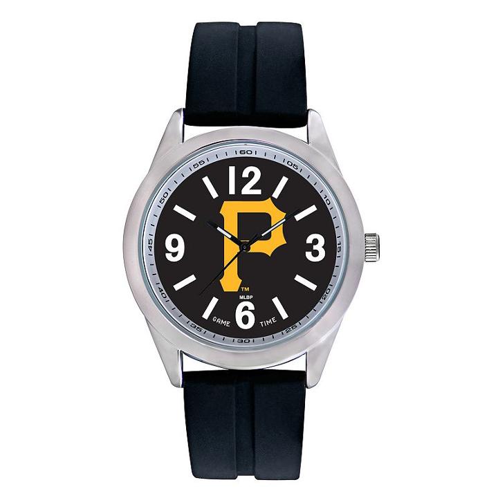 Men's Game Time Pittsburgh Pirates Varsity Watch, Black