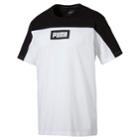 Men's Puma Rebel Colorblock Tee, Size: Medium, White