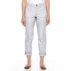 Women's Croft & Barrow&reg; Twill Convertible Pants, Size: 8, Grey