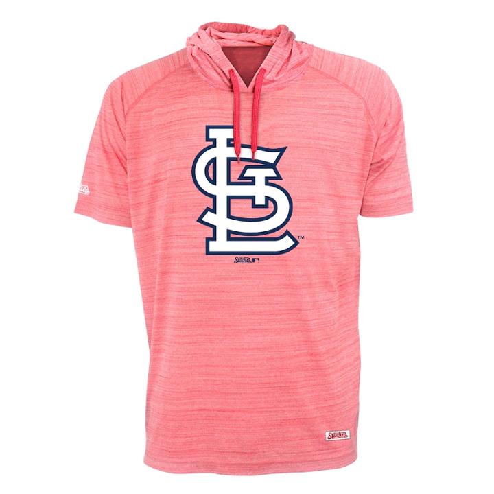 Men's Stitches St. Louis Cardinals Hooded Tee, Size: Xl, Red
