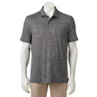 Men's Fila Sport&reg; Elite Classic-fit Feeder-striped Tru-dry Performance Polo, Size: Xl, Black
