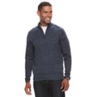 Men's Croft & Barrow&reg; Quarter-zip Sweater, Size: Xxl, Dark Blue