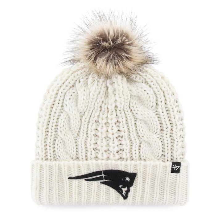 white patriots beanie