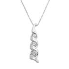 Sirena Collection 14k White Gold 1/3-ct. T.w. Diamond Journey Pendant, Women's, Yellow