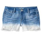 Girls 7-16 & Plus Size Mudd&reg; Dip-dye Jean Shorts, Girl's, Size: 7, Blue