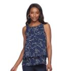 Women's Juicy Couture Layered Tank, Size: Large, Blue (navy)