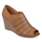 Journee Collection Britny Women's Wedges, Size: Medium (8.5), Med Brown