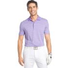 Men's Izod Classic-fit Striped Stretch Performance Golf Polo, Size: Large, Brt Purple