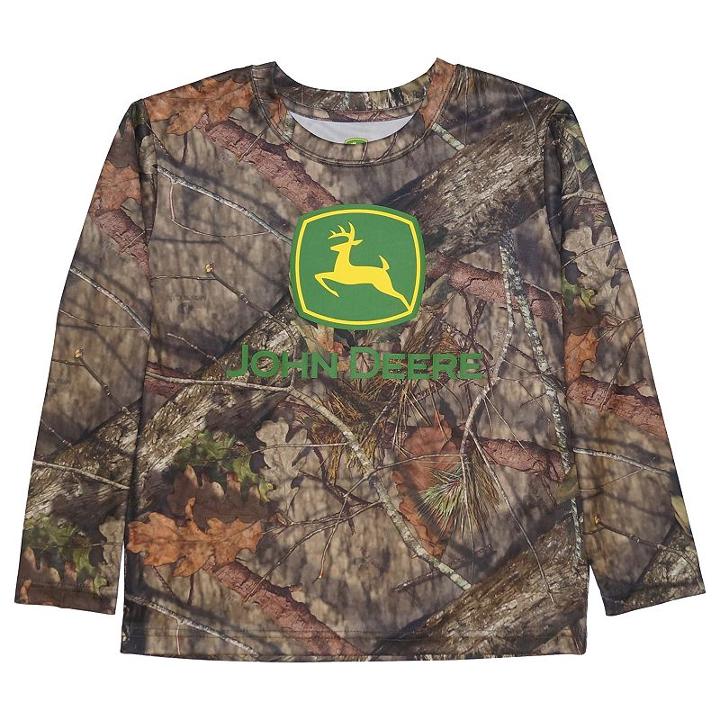 Boys 4-7 John Deere Camouflage Long-sleeve Tee, Size: 6, Brown