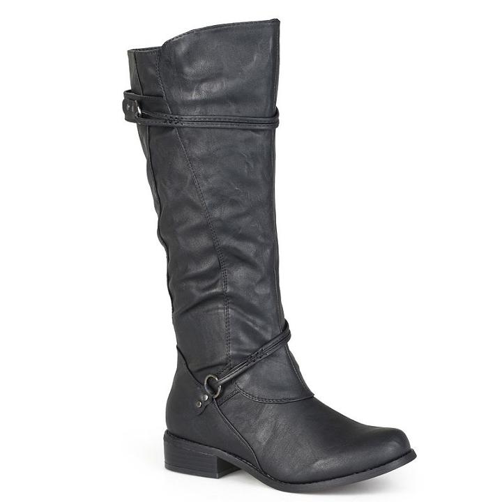 Journee Collection Harley Women's Knee-high Boots, Girl's, Size: 8.5 M Xwc, Black