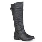 Journee Collection Harley Women's Knee-high Boots, Girl's, Size: 8.5 M Xwc, Black