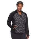 Plus Size Fila Sport Color Block Hoodie, Women's, Size: 3xl, Black