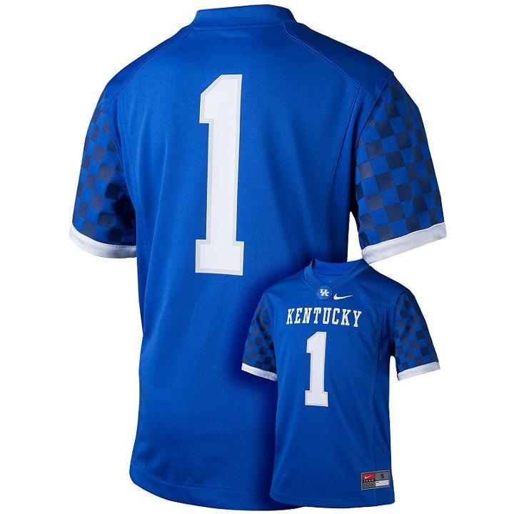 Boys 8-20 Nike Kentucky Wildcats Replica Football Jersey, Boy's, Size: Xl, Blue