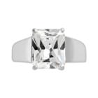 Sterling Silver Princess-cut Cubic Zirconia Ring, Women's, Size: 6, White