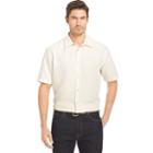 Big & Tall Van Heusen Classic-fit Grid Button-down Shirt, Men's, Size: Xl Tall, Natural