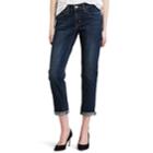 Women's Levi's Boyfriend Jeans, Size: 33(us 16)m, Dark Blue