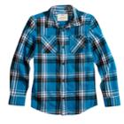 Boys 8-20 Urban Pipeline Plaid Button-down Flannel Shirt, Size: Small, Dark Blue