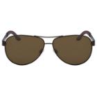 Men's Columbia Trail Summit 2 Polarized Aviator Sunglasses, Brown