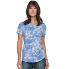 Women's Sonoma Goods For Life&trade; Essential Crewneck Tee, Size: Xl, Med Blue