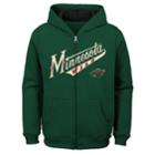 Boys 8-20 Minnesota Wild Stated Hoodie, Size: Xl 18-20, Green