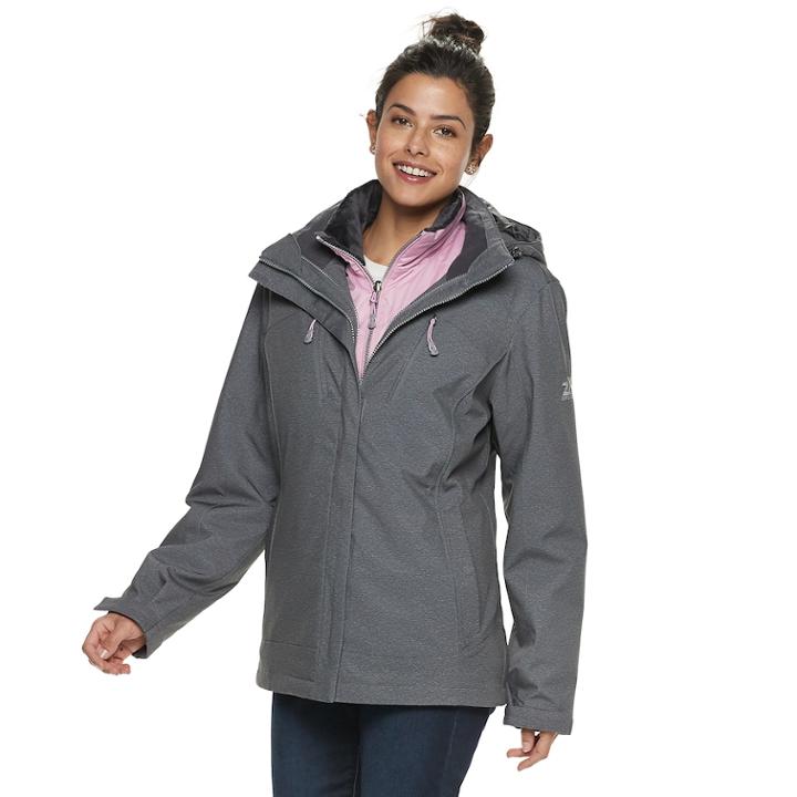 Women's Zeroxposur Trish 3-in-1 Heavyweight Systems Jacket, Size: Xl, Grey