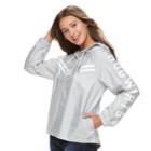 Juniors' Hogwarts Hooded Windbreaker Jacket, Teens, Size: Medium, Grey